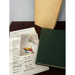 Antique Hardcover book - Elson Music Dictionary 1933 with Ephemera nice!